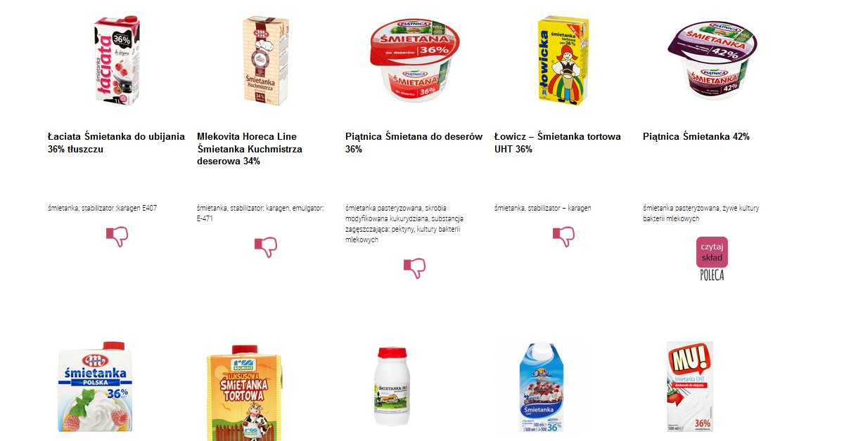 śmietanki 36%
