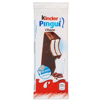 Kinder Pingui Choco Biszkopt z mlecznym nadzieniem pokryty czekoladą