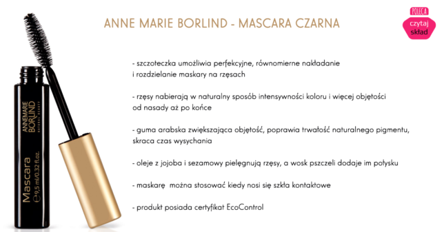 ANNE MARIE BORLIND - MASCARA CZARNA