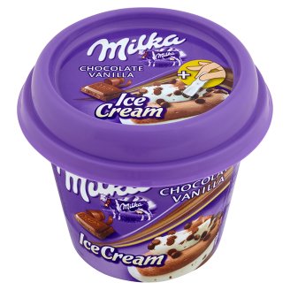 Milka Lody czekoladowe i waniliowe z kawałkami czekolady mlecznej