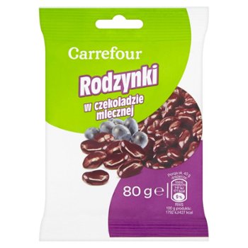 Carrefour Rodzynki w czekoladzie mlecznej