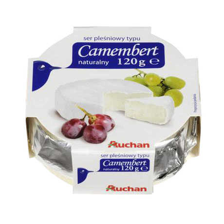  Auchan - Ser pleśniowy Camembert naturalny 