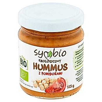 Symbio Hummus z pomidorami ekologiczny