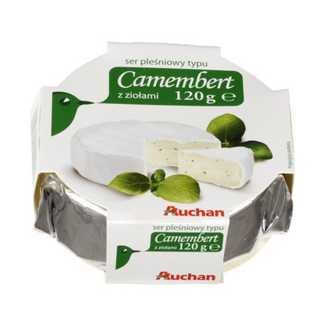  Auchan - Ser pleśniowy Camembert z ziołami 