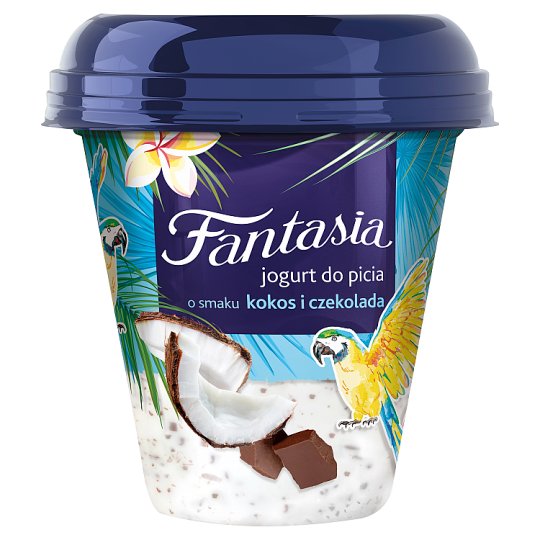 Danone Fantasia Jogurt do picia o smaku kokos i czekolada