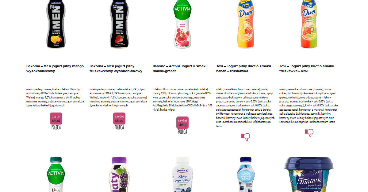 jogurt owocowy