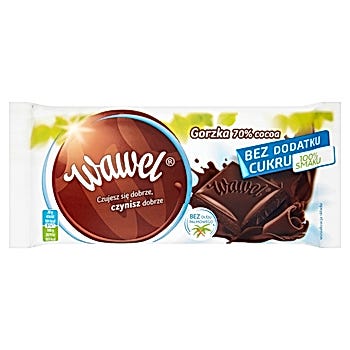 Wawel Gorzka 70% Cocoa bez dodatku cukru Czekolada