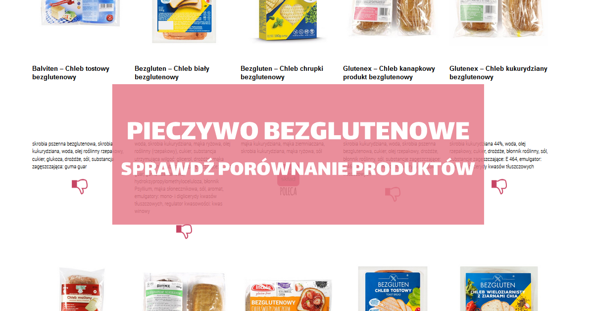 pieczywo bez glutenu