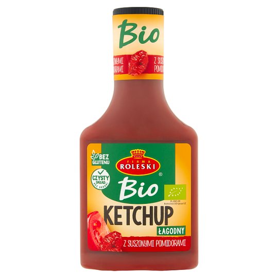 Firma Roleski Bio Ketchup z suszonymi pomidorami łagodny
