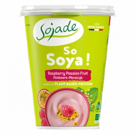 Jogurt sojowy malina marakuja Sojade