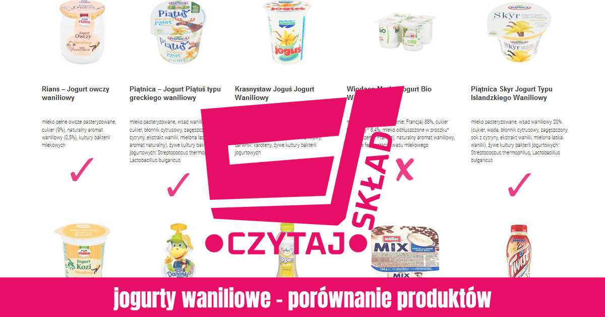 jogurty waniliowe