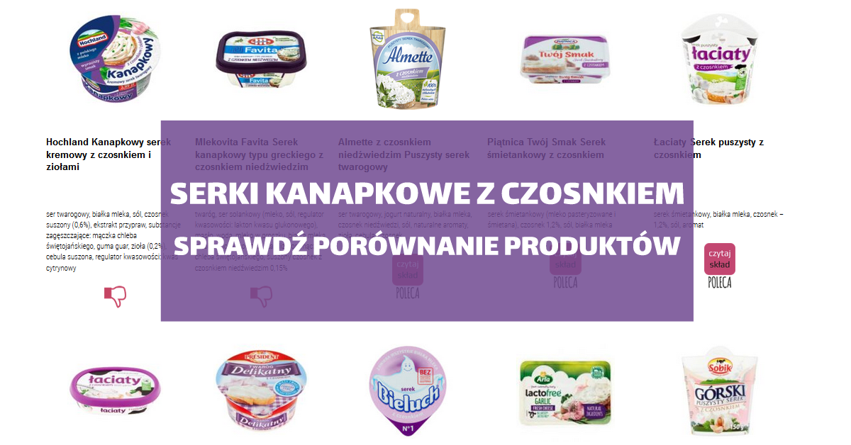 twarozki czosnkowe