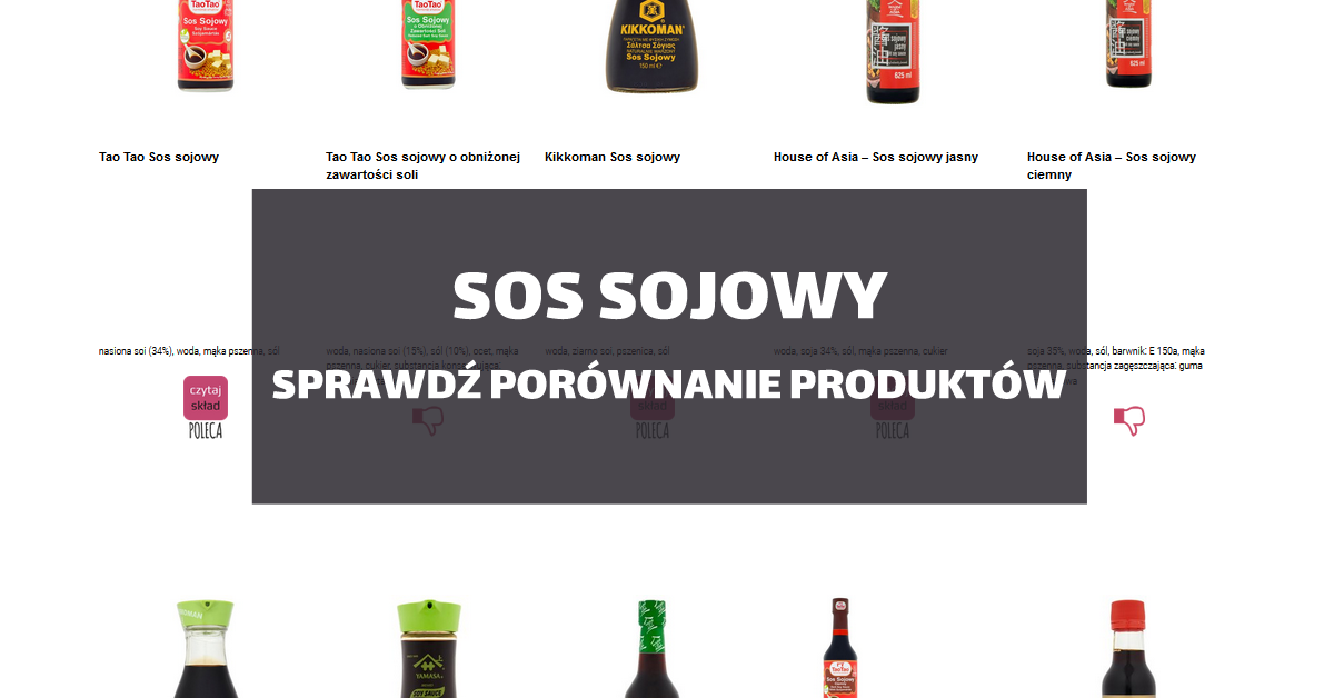sosy sojowe