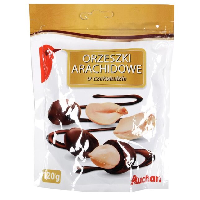  Auchan - Orzech arachidowy w czekoladzie 