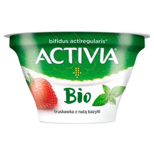 Danone Activia Bio Jogurt truskawka z nutą bazylii