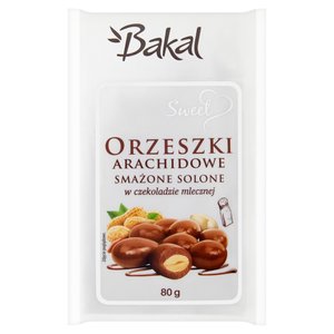 Bakal Sweet Orzeszki Arachidowe Smażone Solone W Czekoladzie Mlecznej 