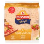 Mission Wraps Tortille z mąki pszennej orkiszowo-owsiane