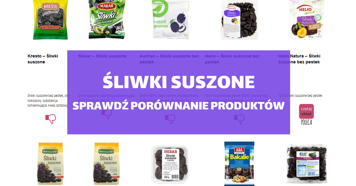 śliwki suszone