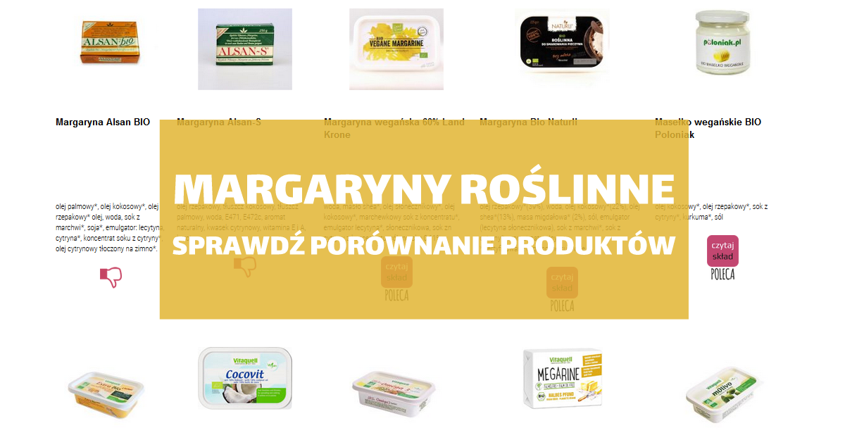 margaryny roślinne
