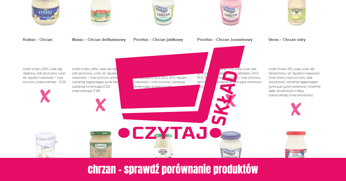 chrzan tarty