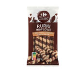 Carrefour Classic Rurki waflowe z kremem o smaku kakaowym