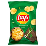  Lays - Chipsy ziemniaczane o smaku zielonej cebulki 